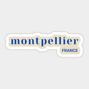 Montpellier France Sticker